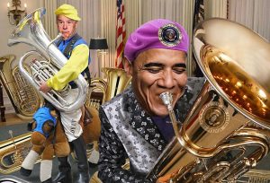 Barack Rocks the Tuba @ Venue name